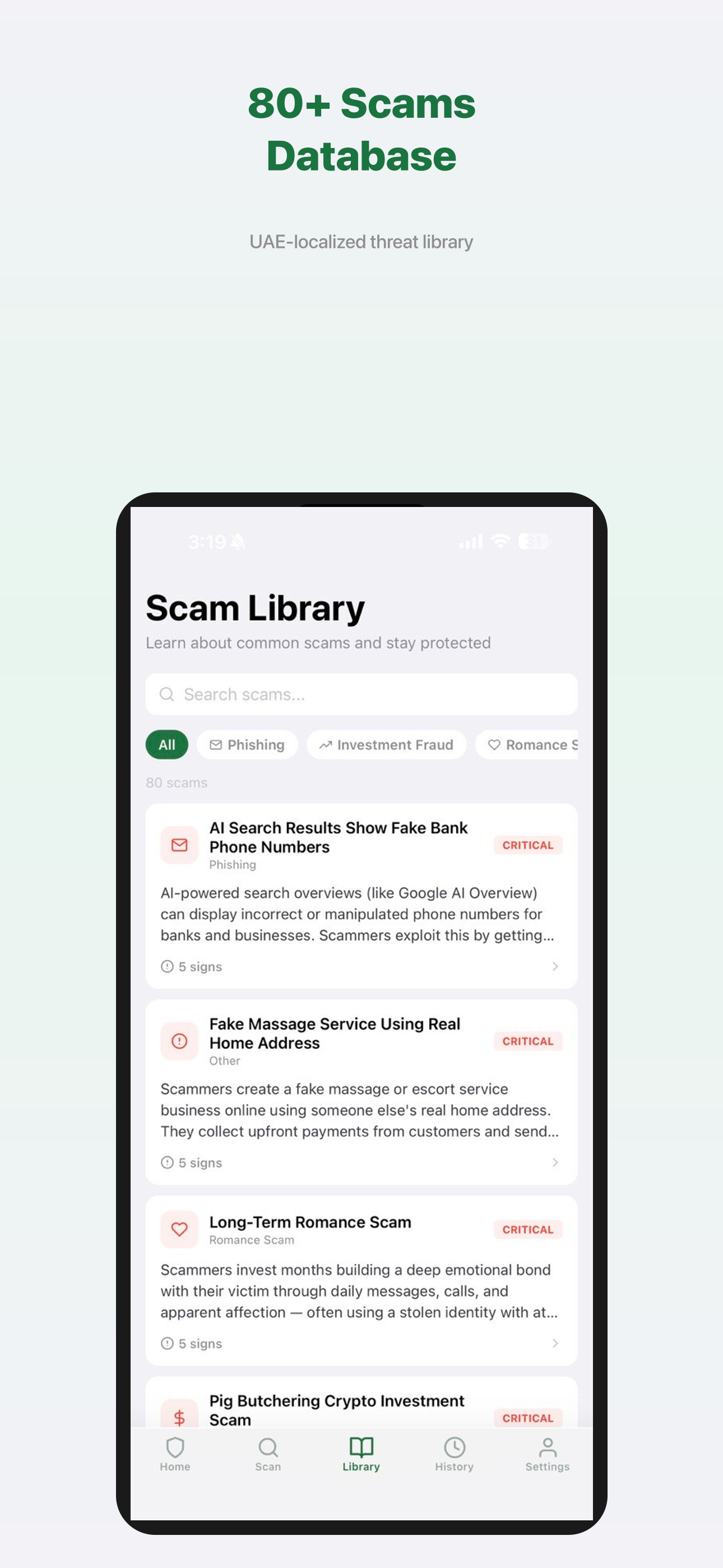 Scam library